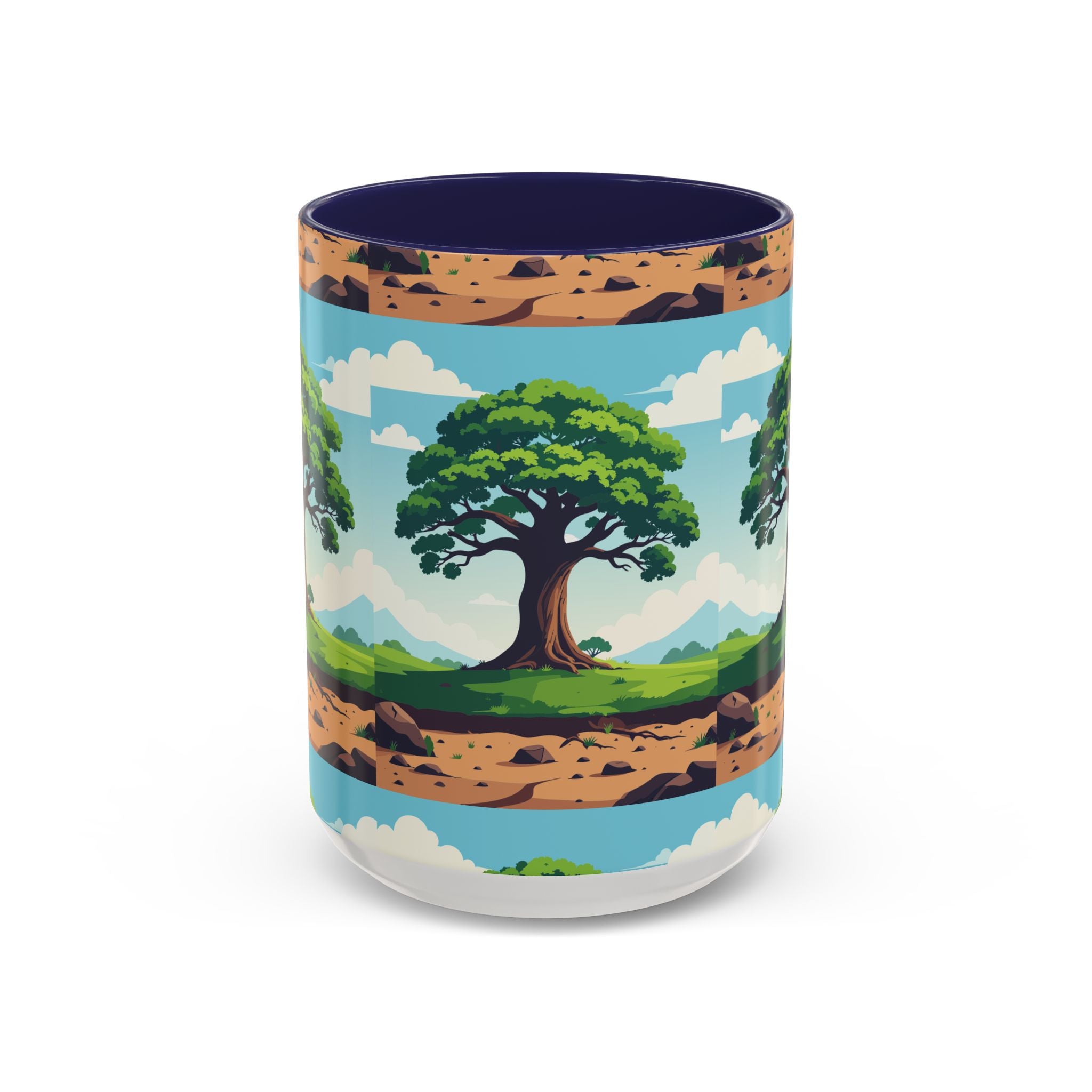 Oak Tree Scenic Accent Coffee Mug Nature Landscape 11/15oz