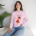 Autumn Dance Sweatshirt Fall Leaves Dancer Graphic Crewneck