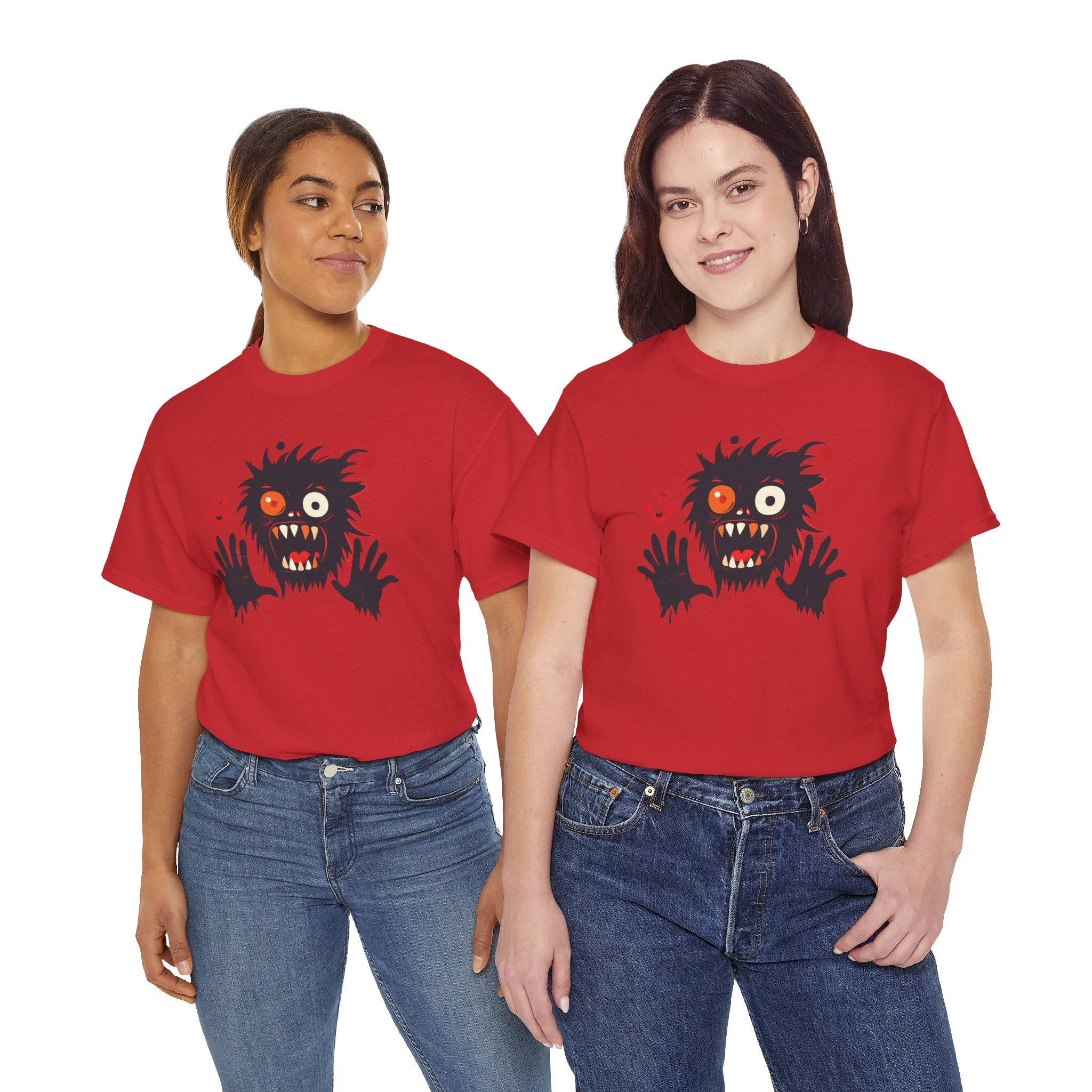 Monster Face T-Shirt Scary Creepy Graphic Tee (Halloween)