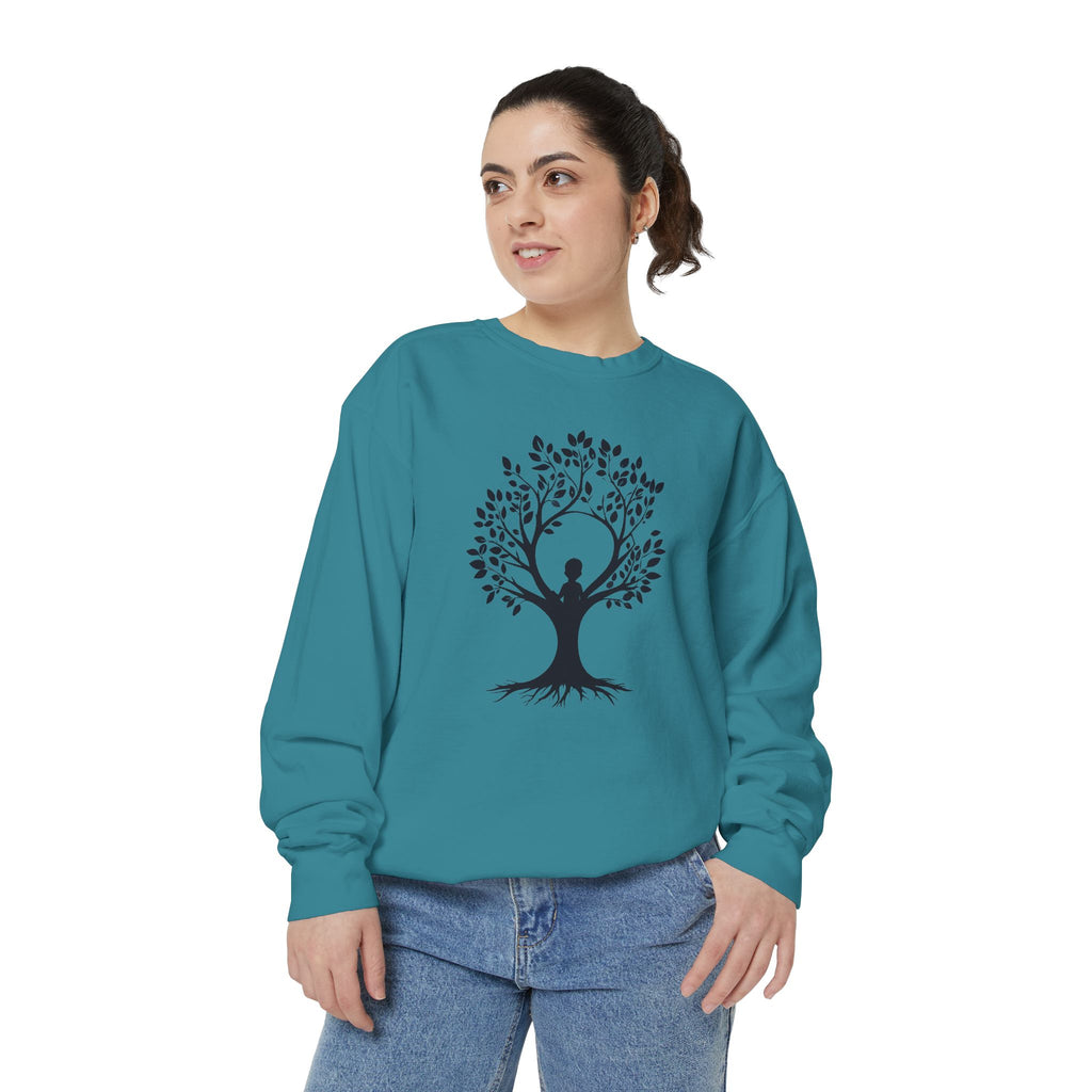Tree of Life Sweatshirt Yoga Meditation Spiritual Crewneck