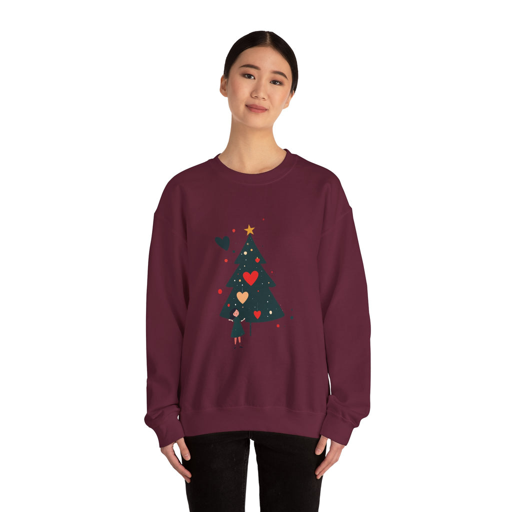 Christmas Tree Heart Sweatshirt