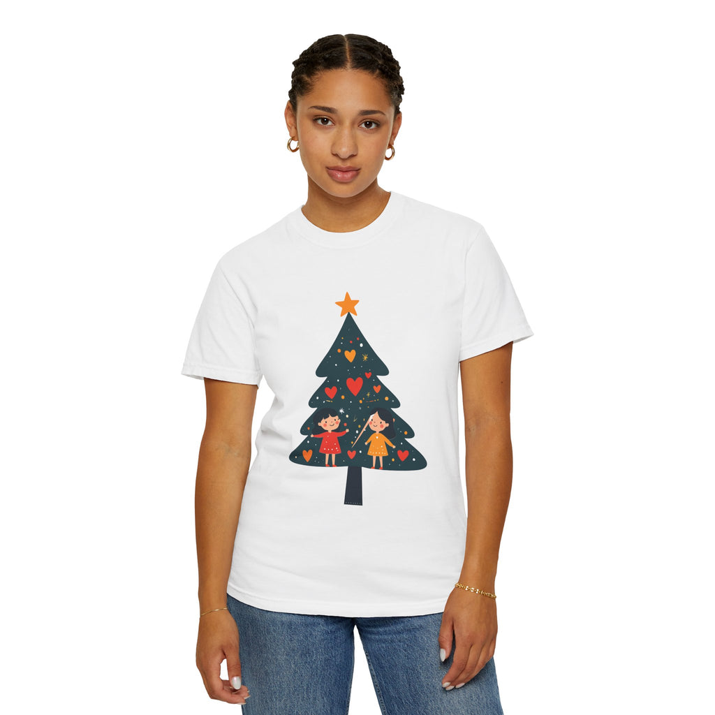 Christmas Tree Kids Graphic T-Shirt — Holiday Family Tee