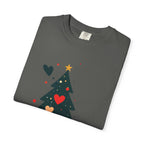 Christmas Tree Hearts T-Shirt — Cute Holiday Tree with Hearts Graphic