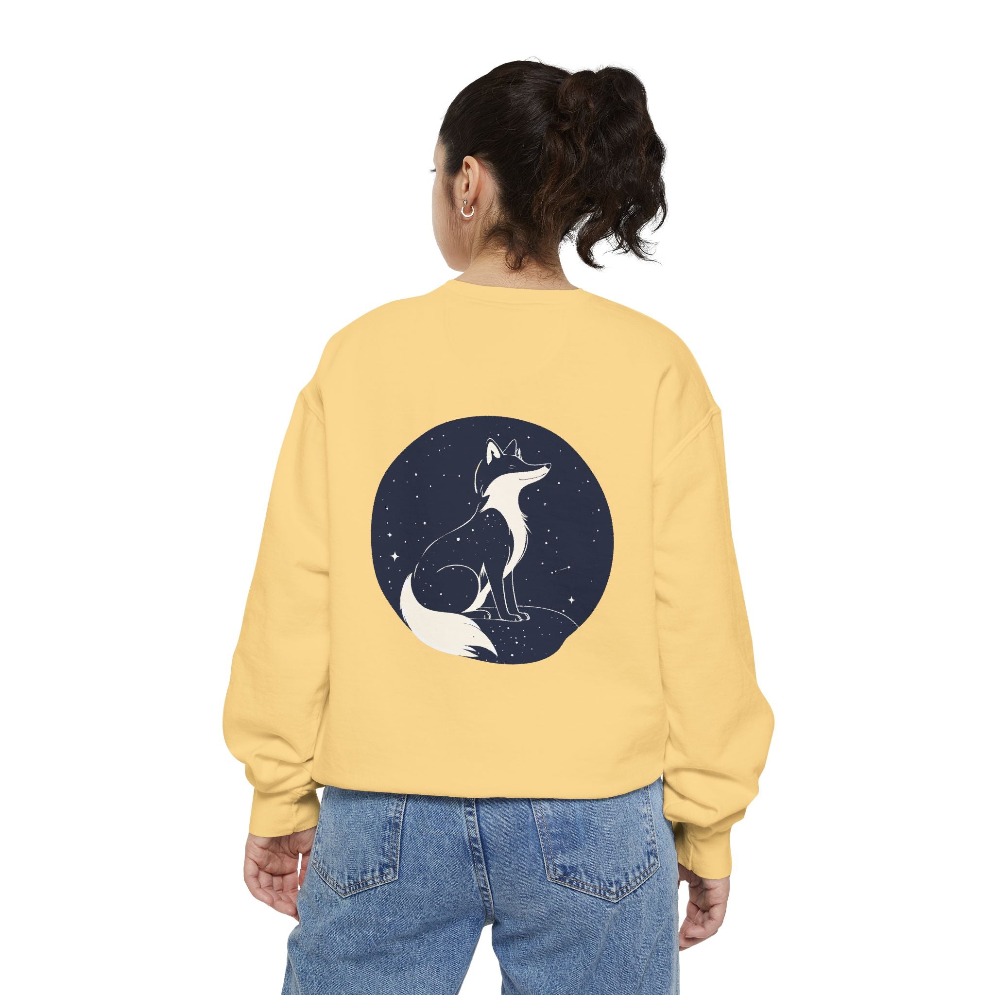 Fox Moon Sweatshirt Vintage Celestial Fox Crewneck