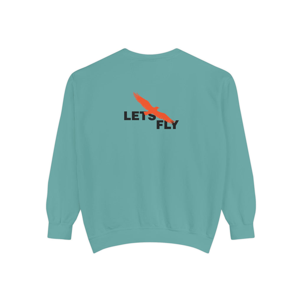 Let's Fly Sweatshirt — Graphic Bird Crewneck for Adventure Lovers
