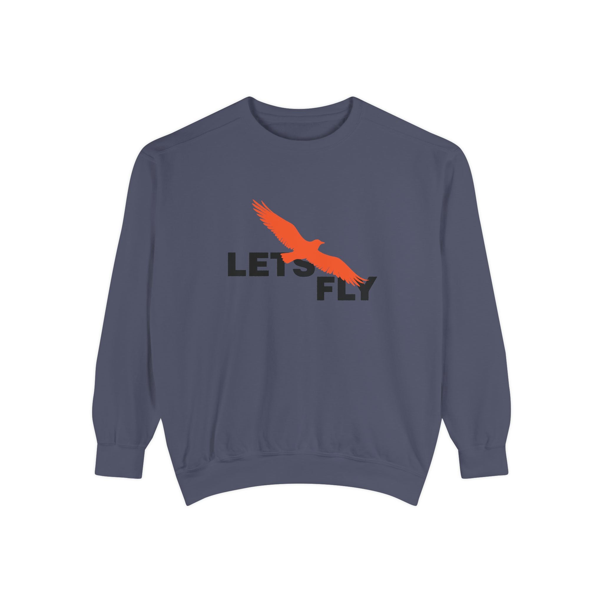 Let's Fly Sweatshirt, Graphic Bird Crewneck