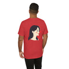 Heart Portrait Tee Romantic Face Heart Graphic T‑Shirt