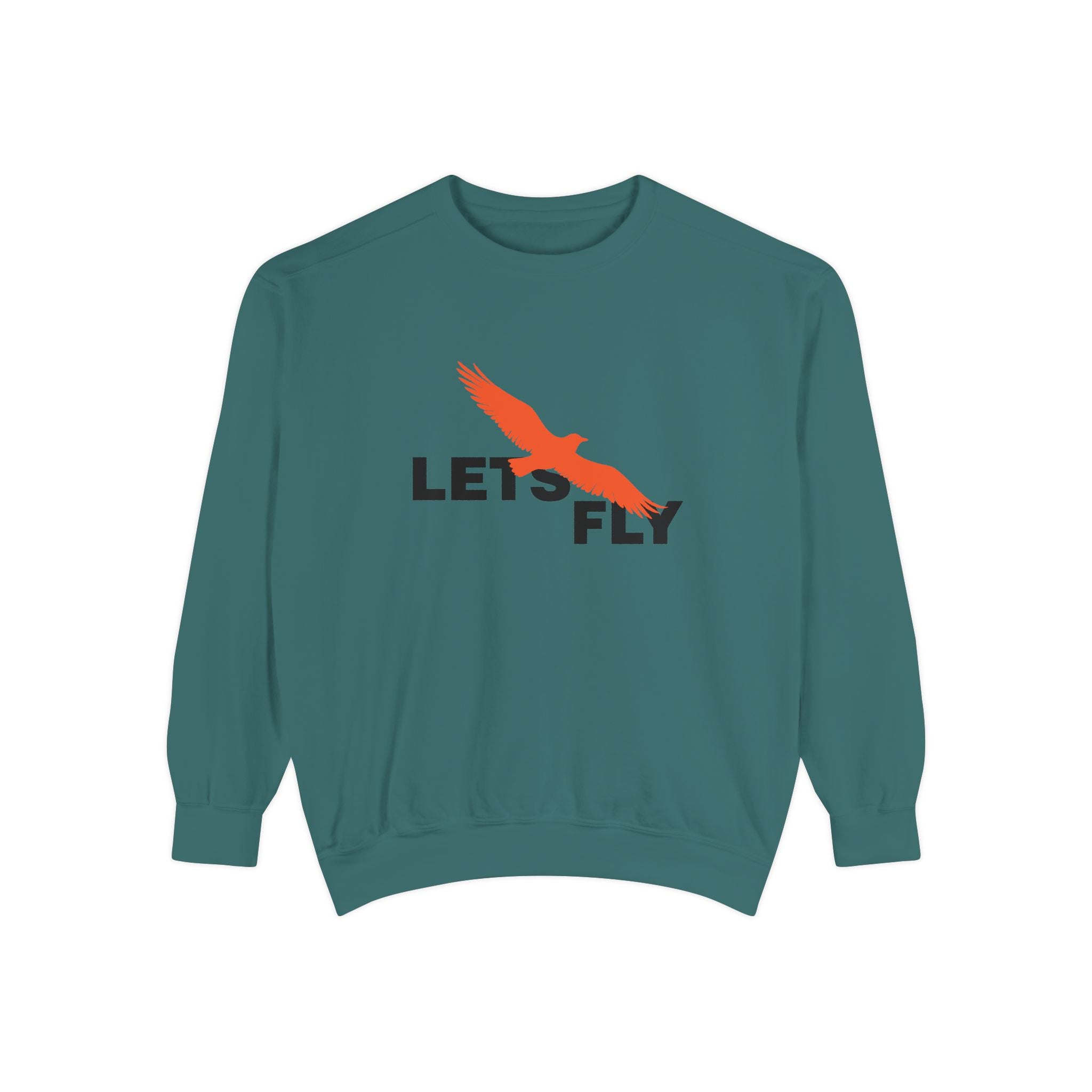 Let's Fly Sweatshirt, Graphic Bird Crewneck