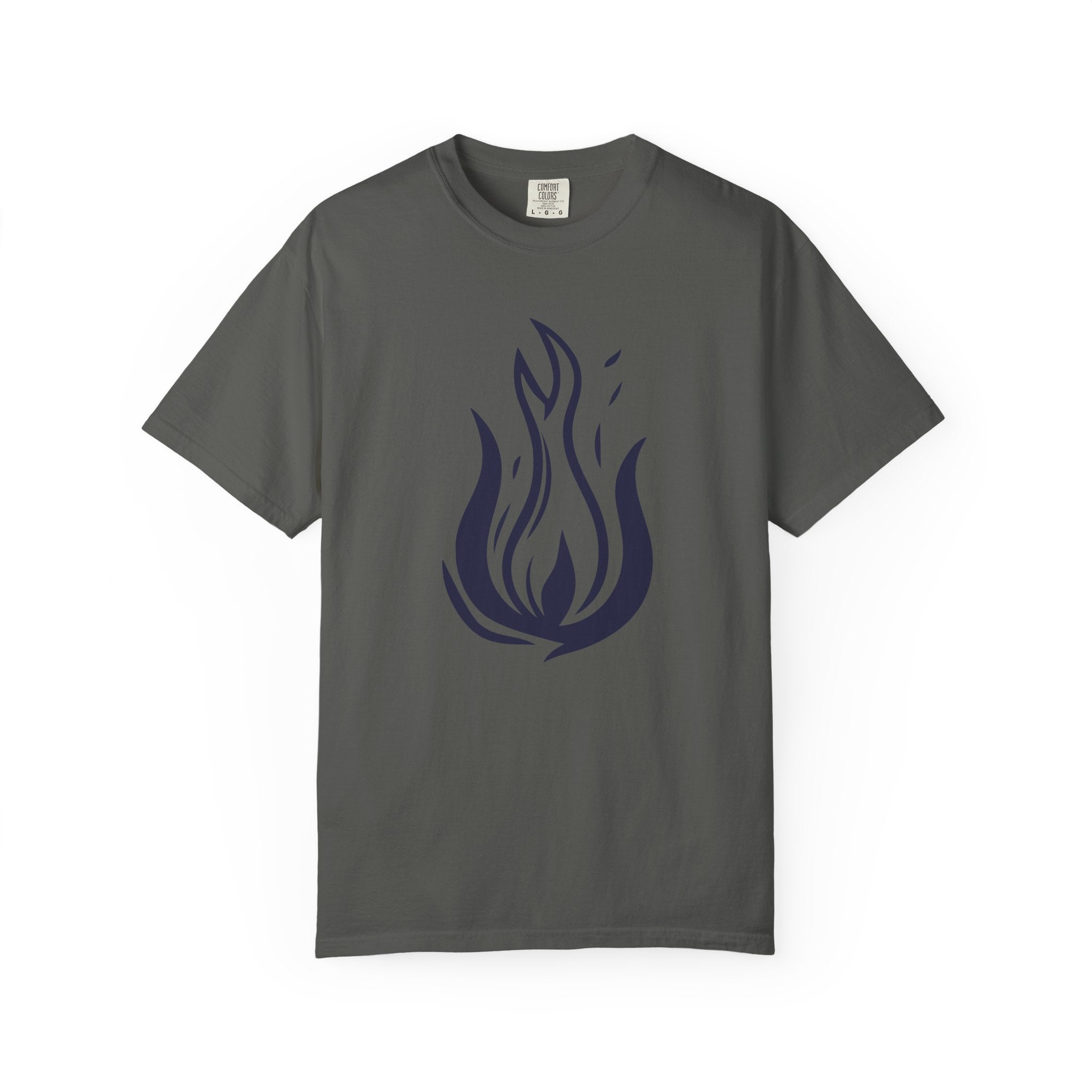 Flame Emblem T-Shirt Minimal Fire Graphic Tee