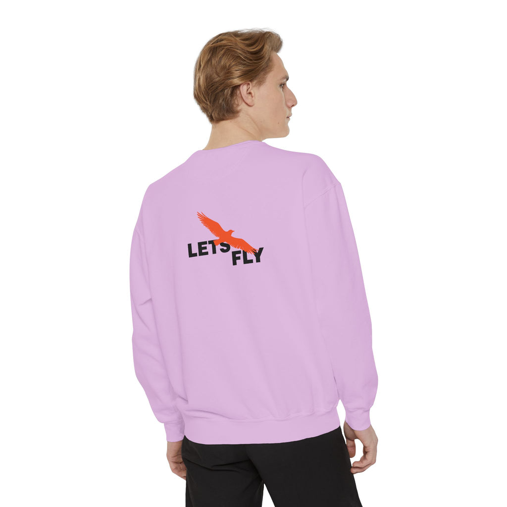 Let's Fly Sweatshirt — Graphic Bird Crewneck for Adventure Lovers