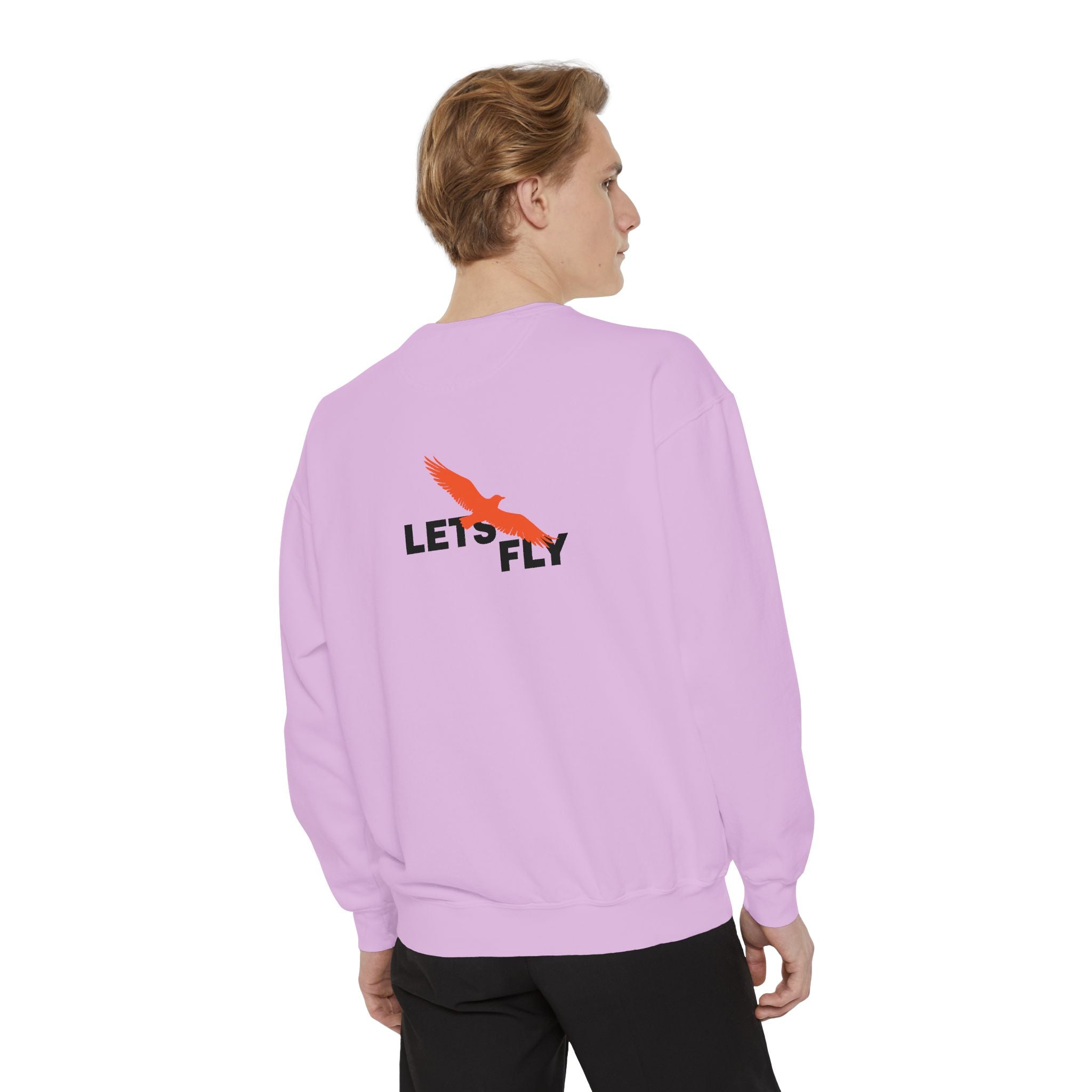 Let's Fly Sweatshirt — Graphic Bird Crewneck for Adventure Lovers