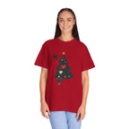 Christmas Tree Hearts T-Shirt — Cute Holiday Tree with Hearts Graphic