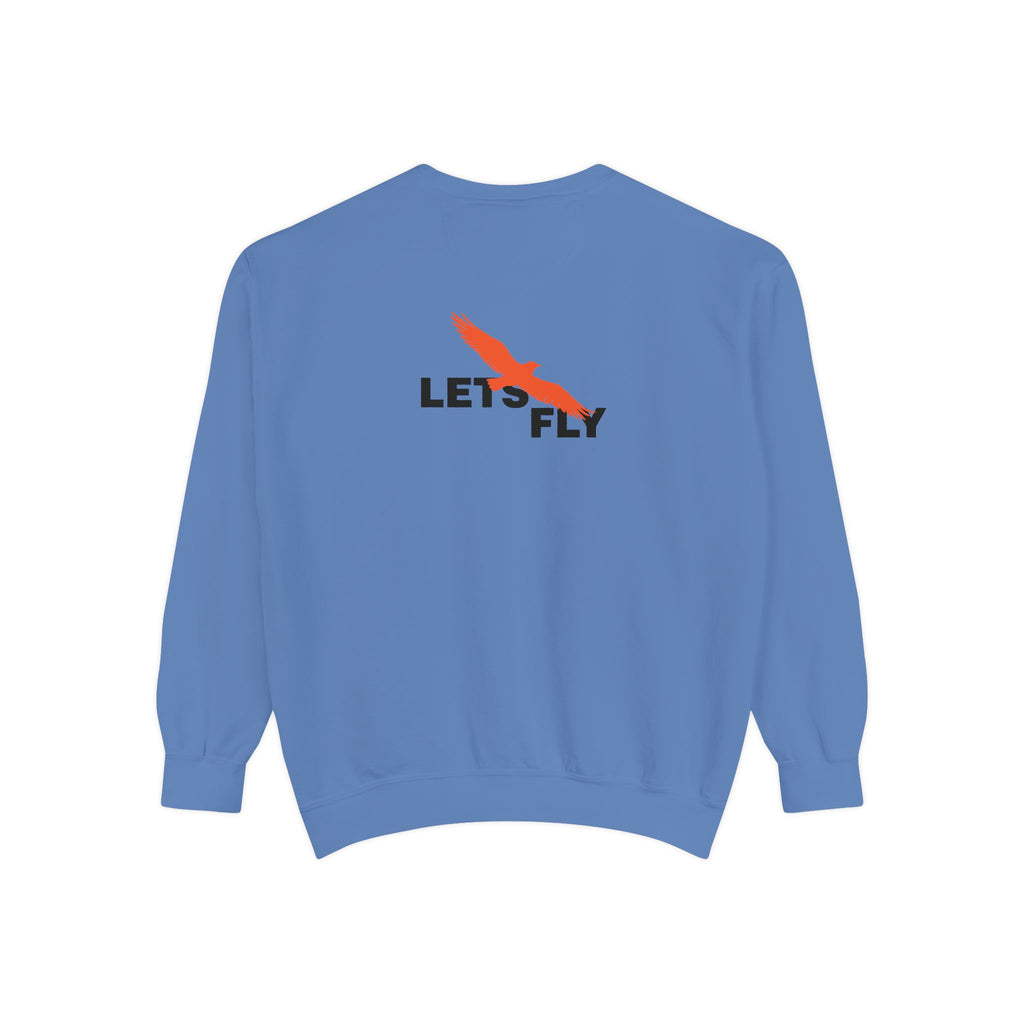 Let's Fly Sweatshirt — Graphic Bird Crewneck for Adventure Lovers