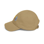 Dad Cap Sequin Egg Trio Embroidered Hat (Cute Breakfast Emoji)