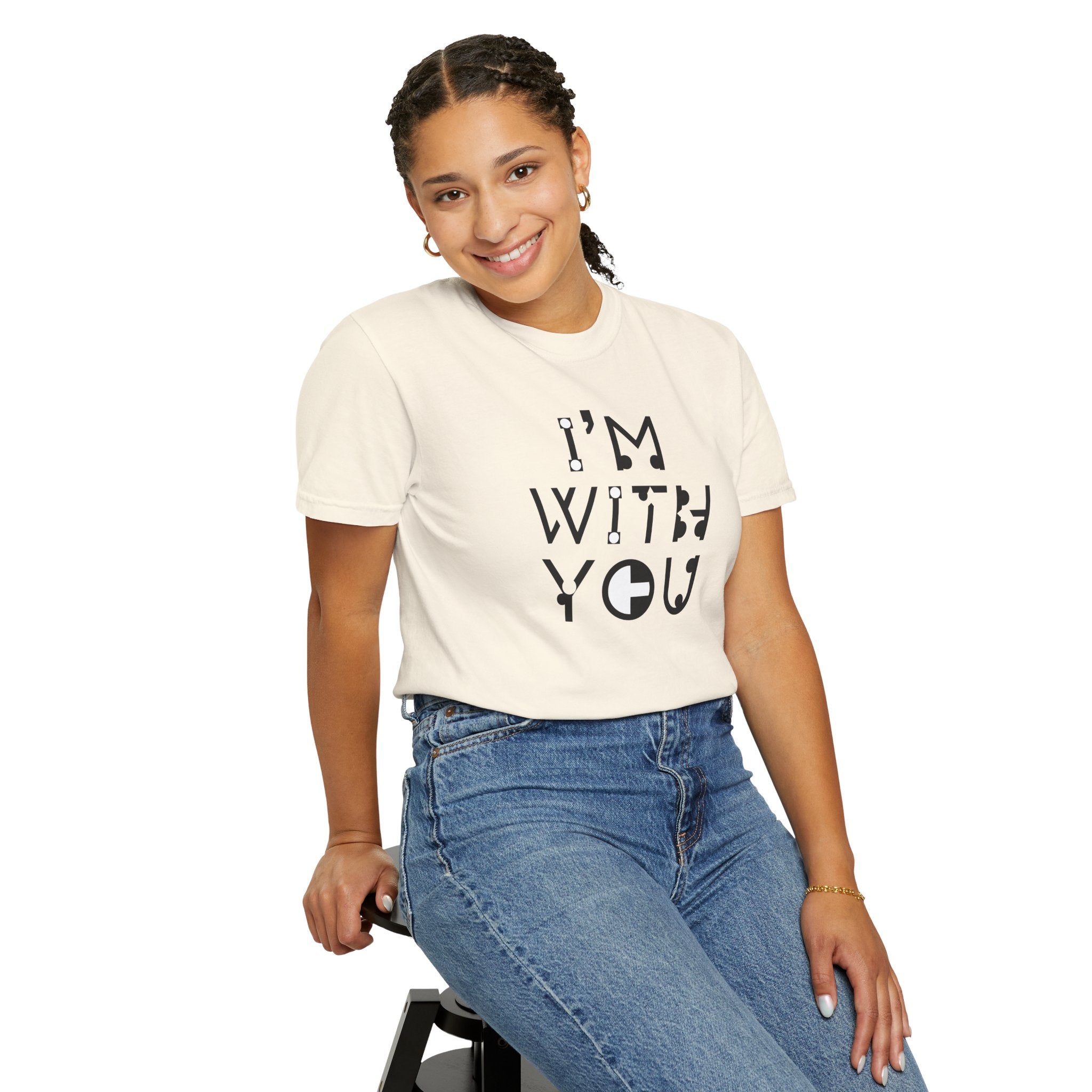 I’m With You Graphic T‑Shirt Bold Typography Tee