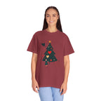 Christmas Tree Hearts T-Shirt — Cute Holiday Tree with Hearts Graphic