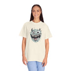 Monster Face T-Shirt Funny Creepy Grinning Monster Graphic Tee