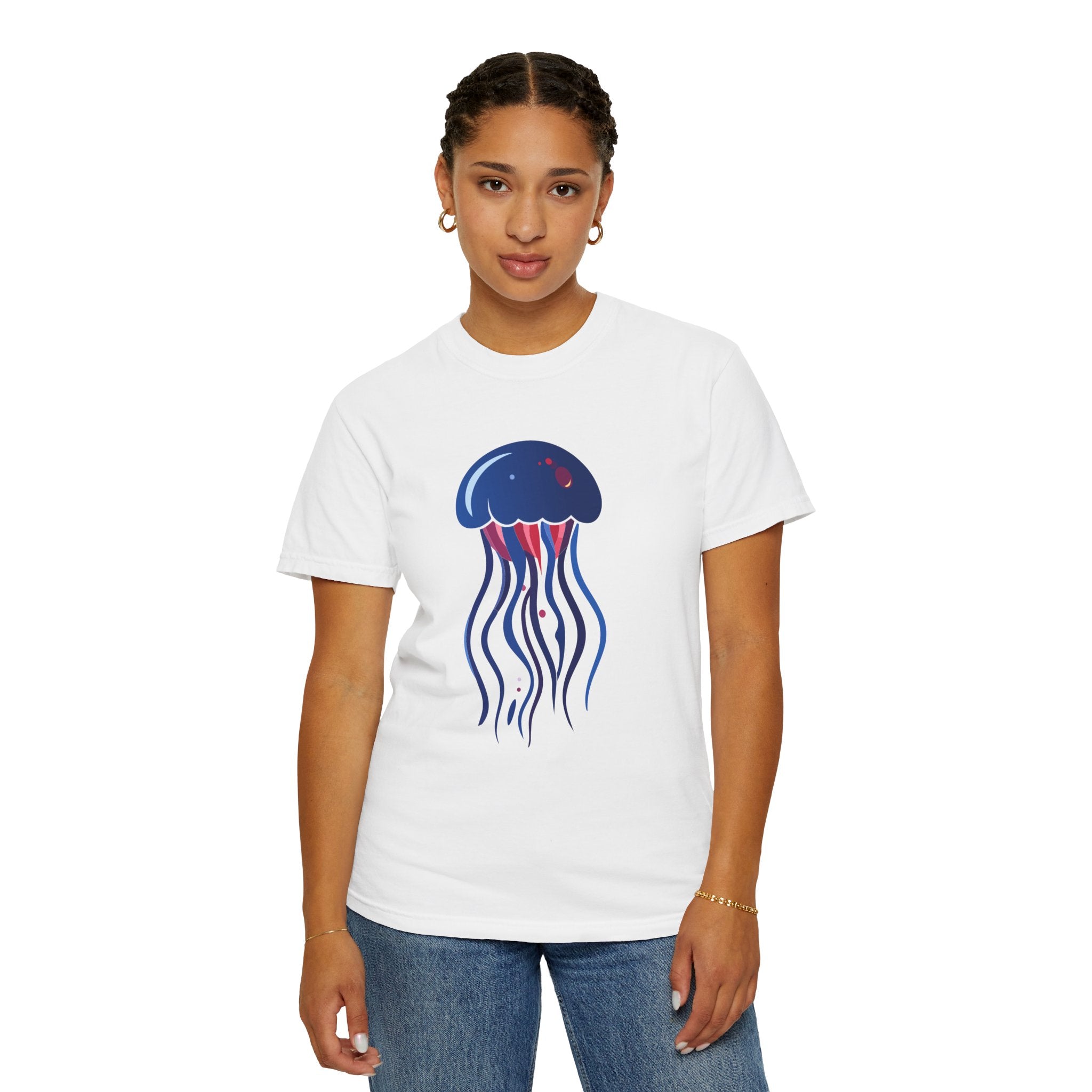 Jellyfish Graphic T-Shirt Nautical Ocean Sea Life Tee