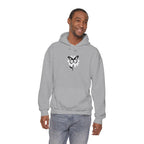 Embroidered Floral Butterfly Hoodie Monochrome Rose & Butterfly Graphic Sweatshirt