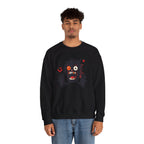 Halloween Monster Crewneck Sweatshirt Spooky Cute Monster Graphic