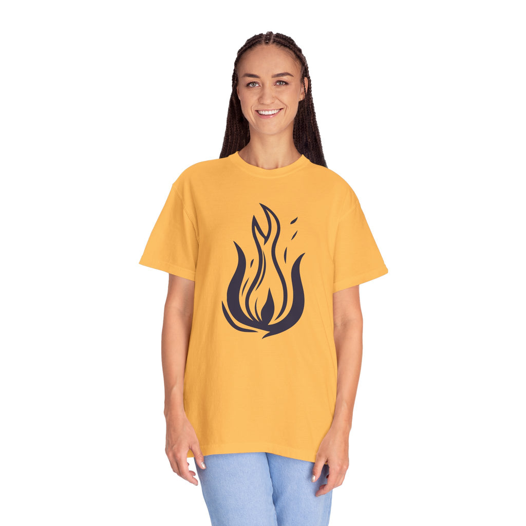 Flame Emblem T-Shirt Minimal Fire Graphic Tee