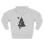 Christmas Tree Heart Hoodie – Cute Minimal Holiday Fleece Hoodie