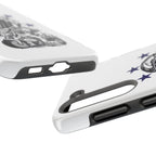 Astronaut Biker Tough Phone Case Retro Space Helmet Rider with Stars