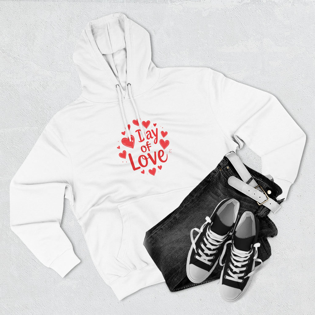 Christmas Wear-Valentine "Day of Love" Hoodie - Heart Graphic Pullover