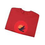 Copy of Bird silhouette sunset Sweatshirt | bird circle sunrise design
