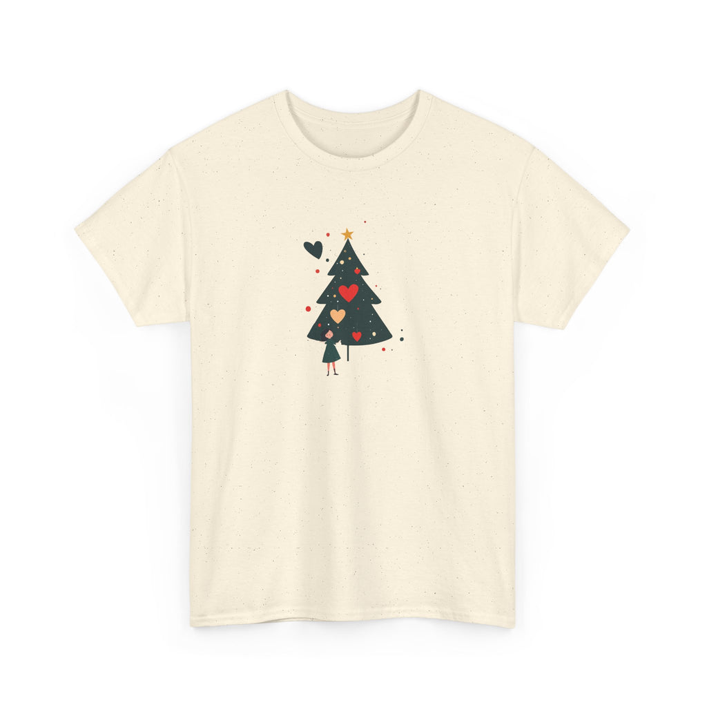 Christmas Tree Tee — Cute Heart Holiday T‑Shirt