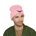 Winged Frenchie Embroidered Beanie Cute Skull Wings Cuffed Hat