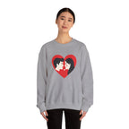 Valentine Couple Heart Crewneck Sweatshirt