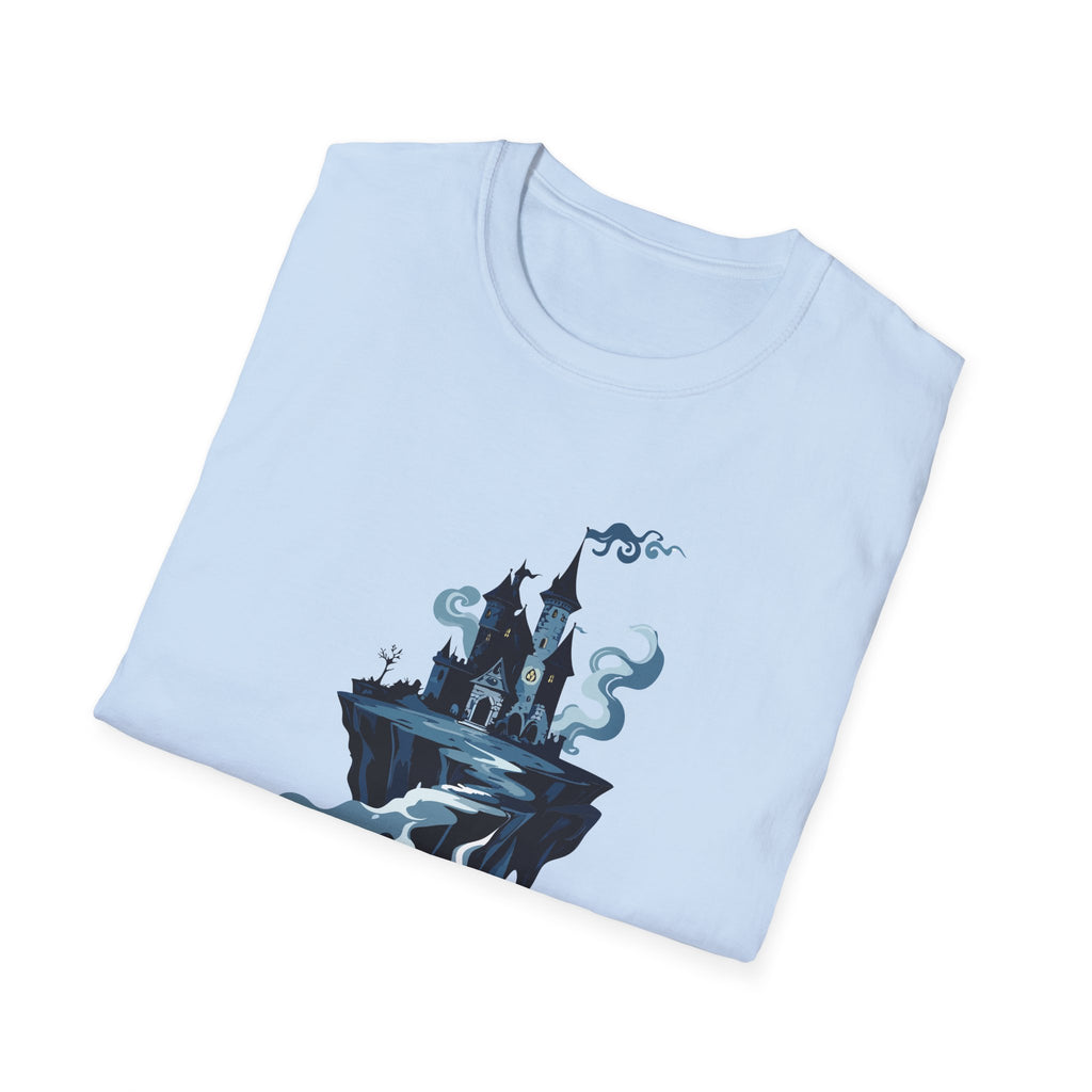 Haunted Floating Castle T-Shirt Spooky Gothic Fantasy Tee