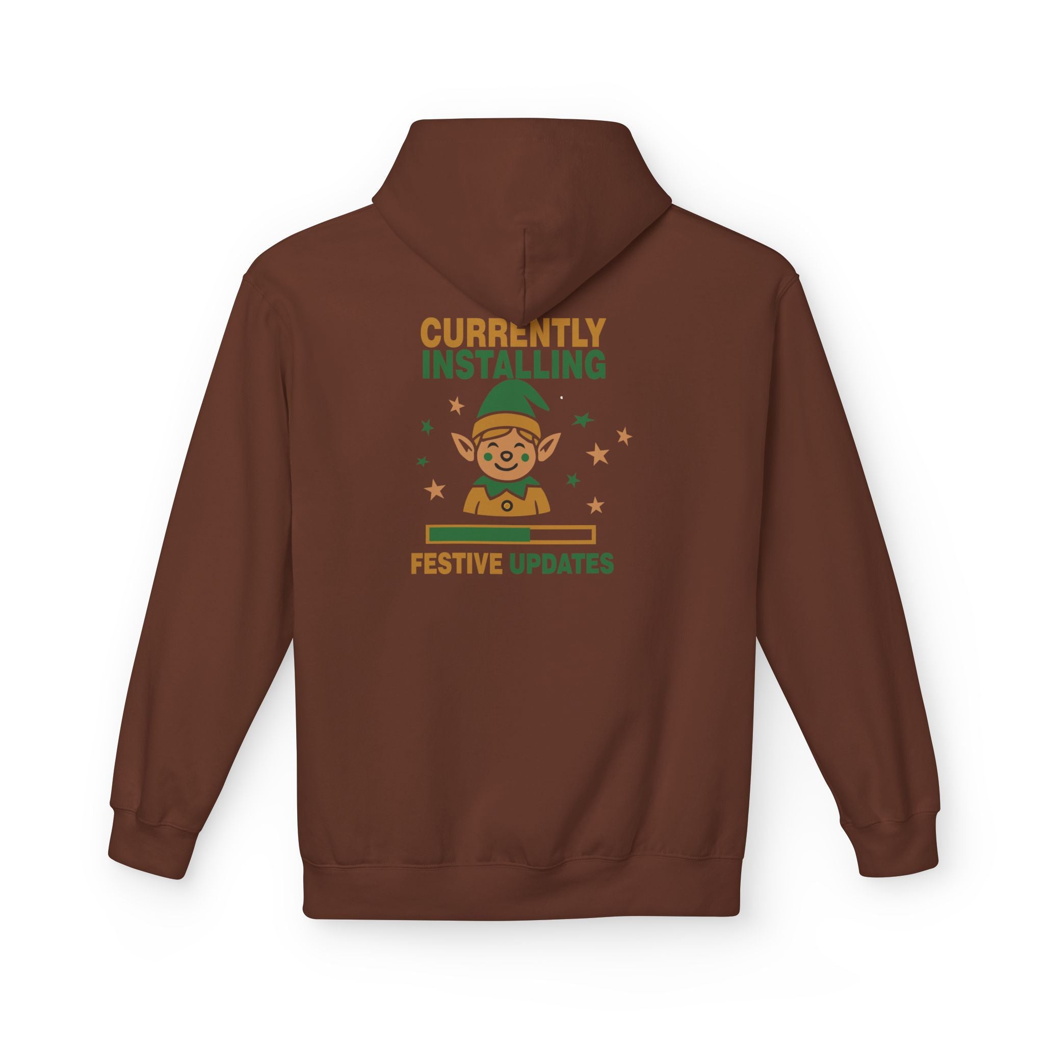 Holiday Hoodie "Currently Installing Festive Updates" Gingerbread Sweatshirt