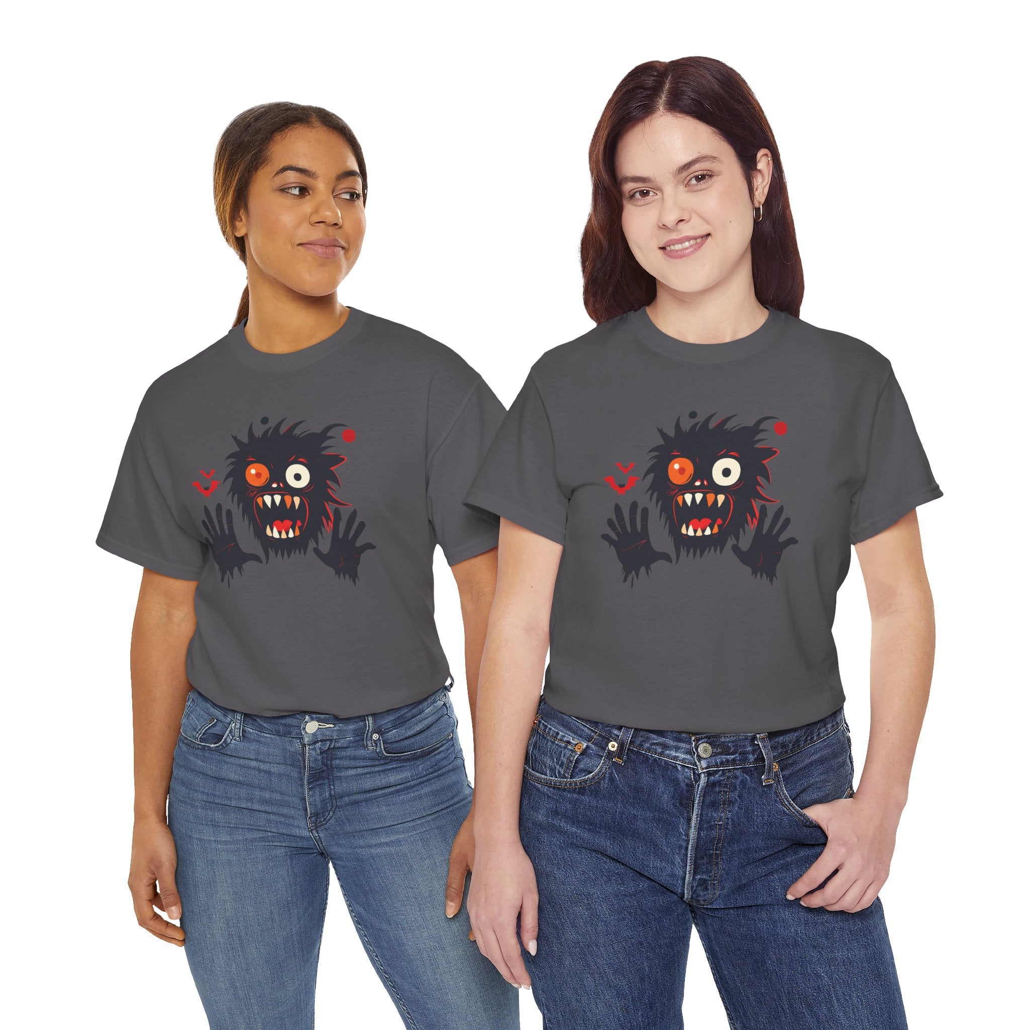 Monster Face T-Shirt Scary Creepy Graphic Tee (Halloween)