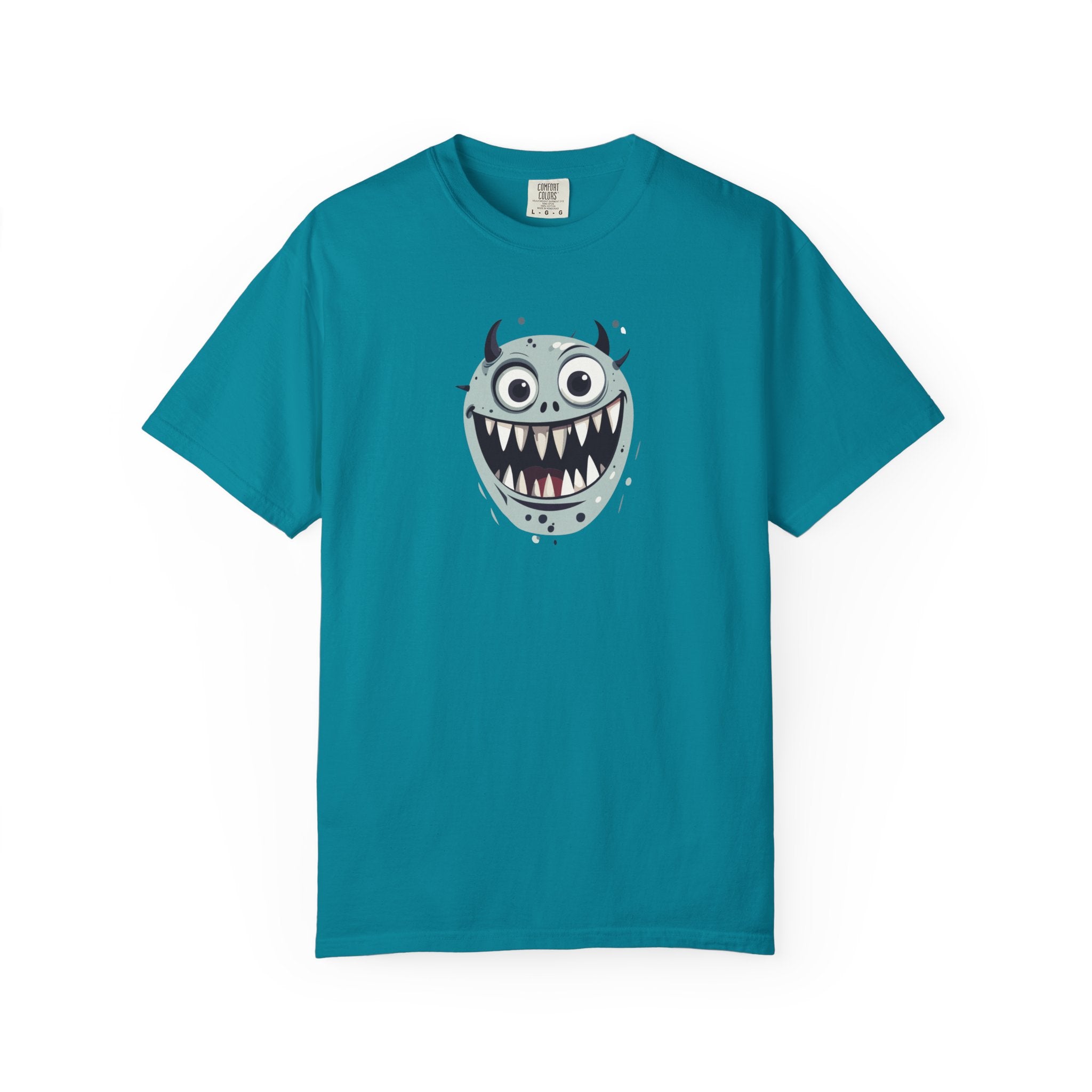 Monster Face T-Shirt Cute Scary Cartoon Graphic Tee