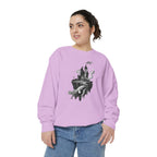 Floating Haunted Castle Sweatshirt Gothic Floating Island Crewneck