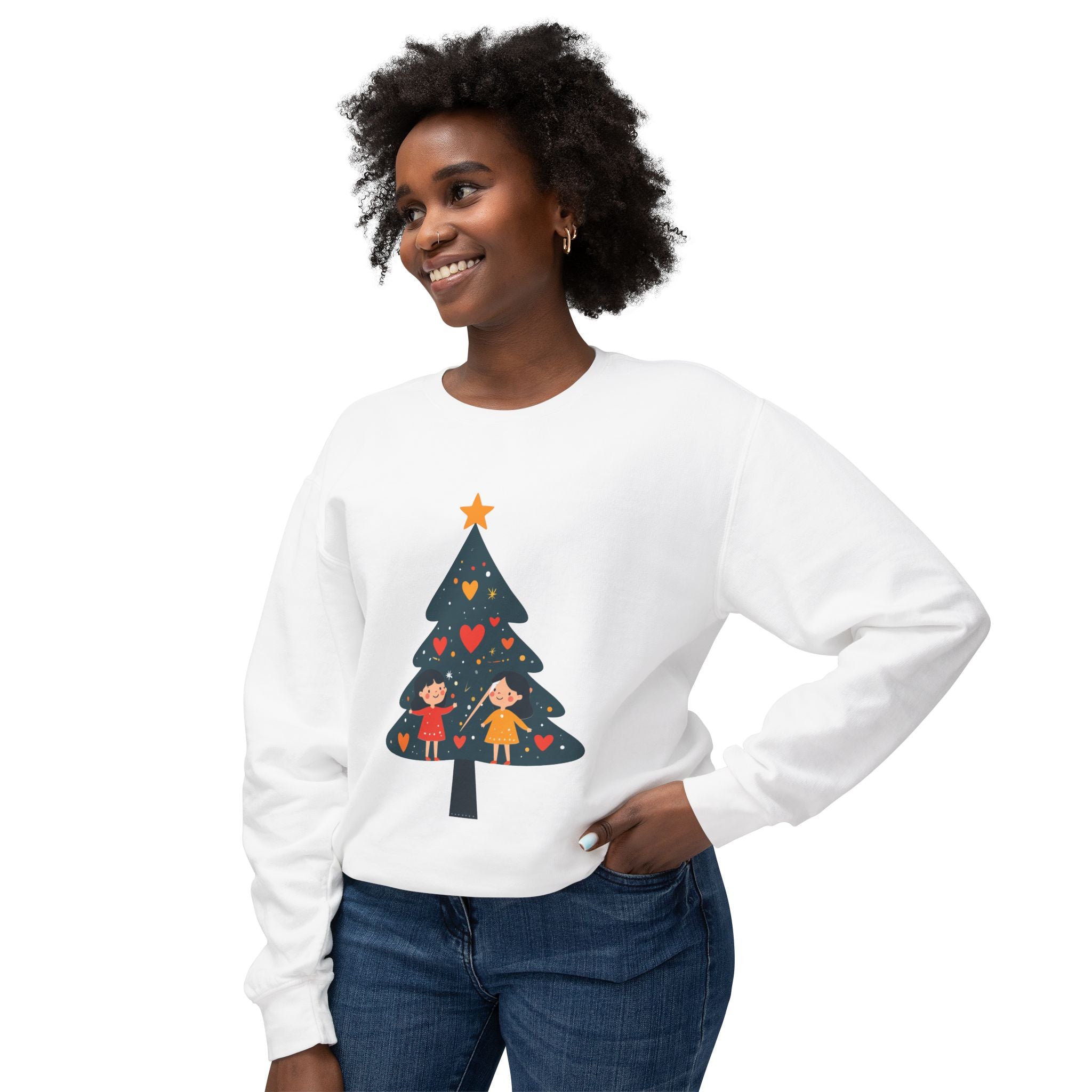 Christmas Tree Sweatshirt — Cute Kids Holiday Tree Design