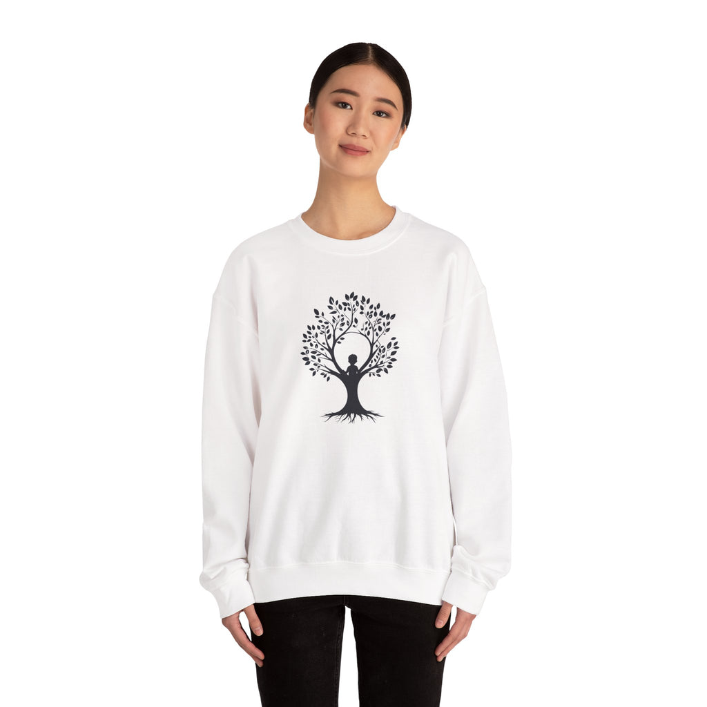 Crewneck Sweatshirt Tree of Life Yoga Silhouette