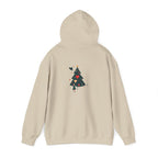 Christmas Tree Heart Hoodie — Cute Minimal Holiday Sweatshirt