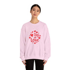 Christmas and Valentine "Day of Love" Crewneck Sweatshirt