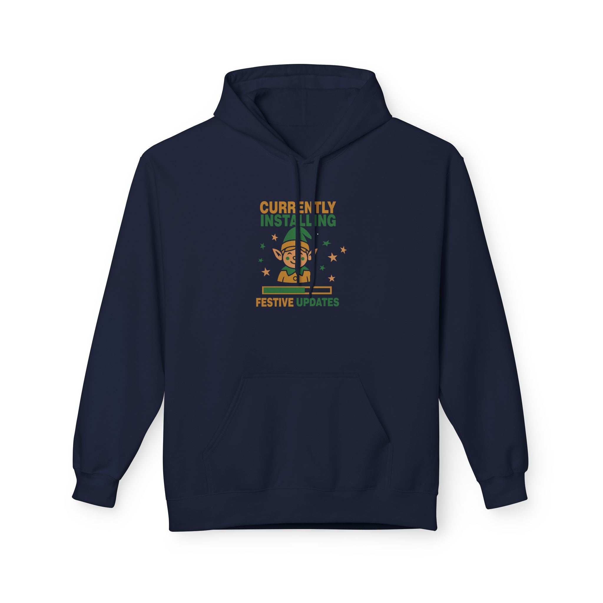Holiday Hoodie "Currently Installing Festive Updates" Gingerbread Sweatshirt