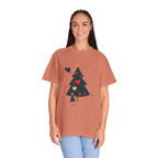 Christmas Tree Hearts T-Shirt — Cute Holiday Tree with Hearts Graphic