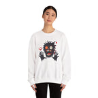 Halloween Monster Crewneck Sweatshirt Spooky Cute Monster Graphic
