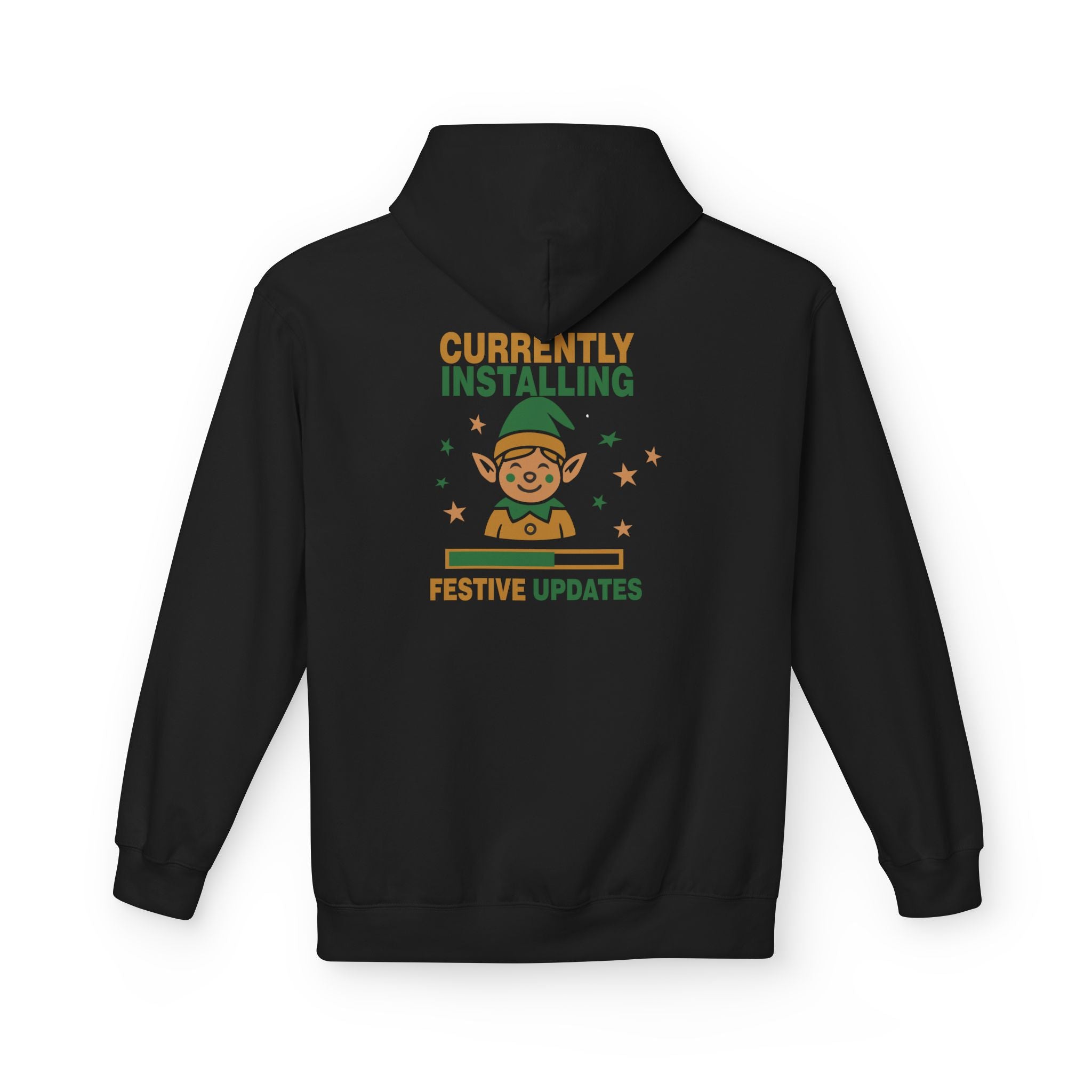 Holiday Hoodie "Currently Installing Festive Updates" Gingerbread Sweatshirt