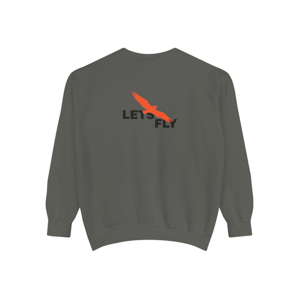 Let's Fly Sweatshirt — Graphic Bird Crewneck for Adventure Lovers