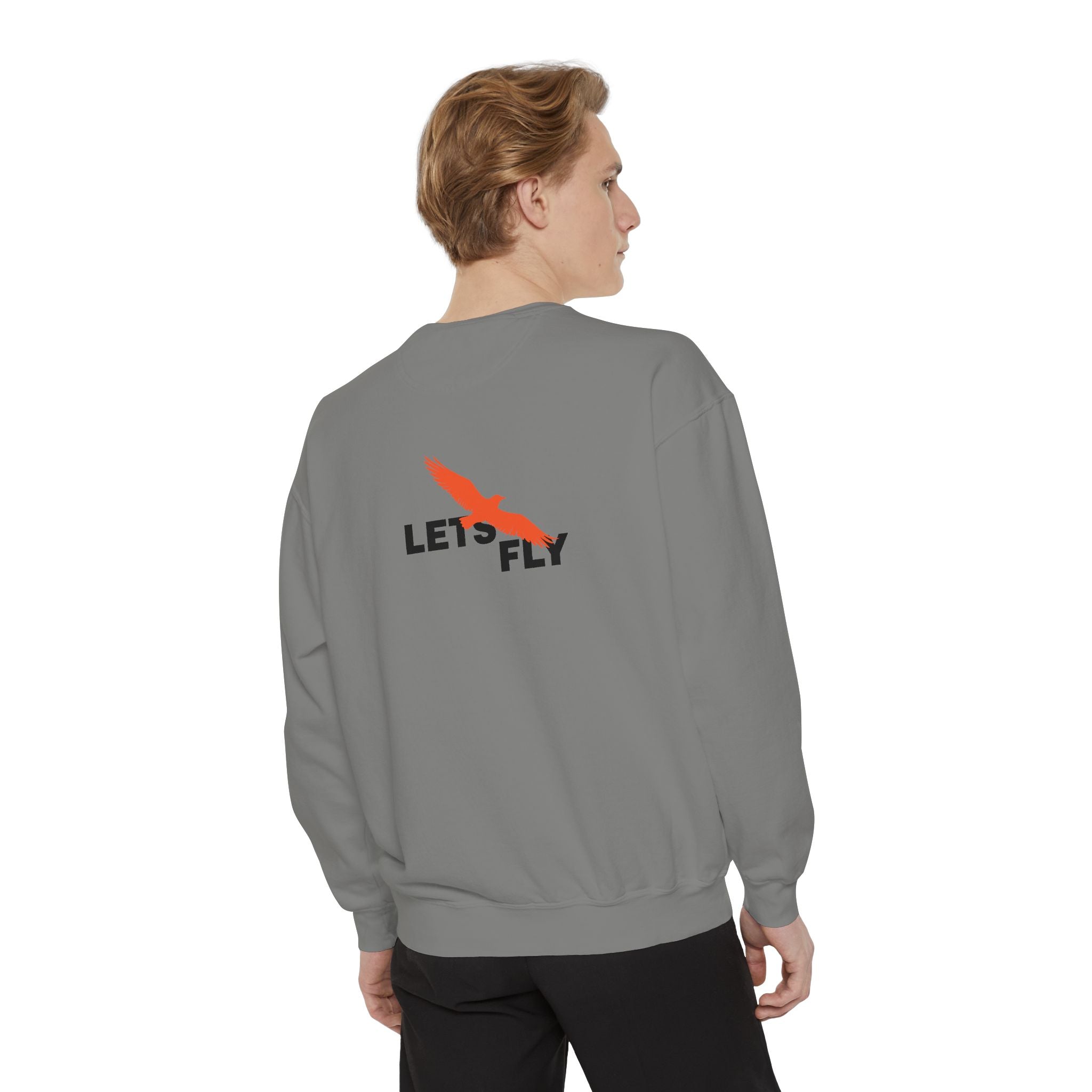 Let's Fly Sweatshirt — Graphic Bird Crewneck for Adventure Lovers