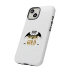 Stay Spooky Gold Phone Case Halloween Bat Design