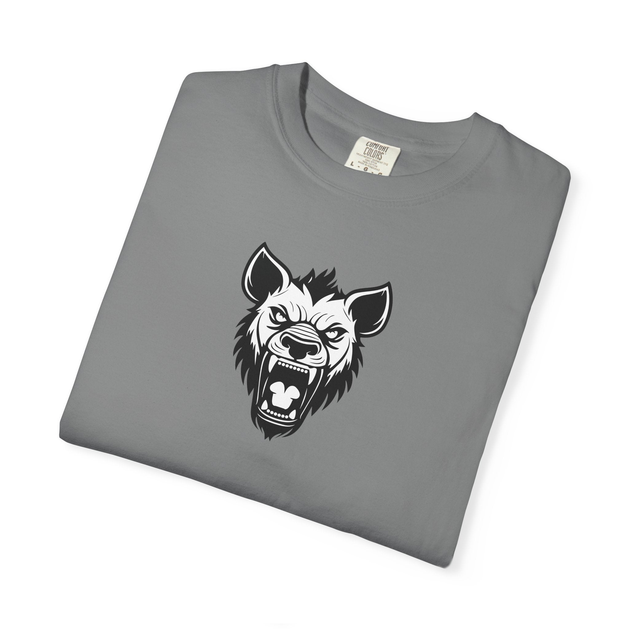 Hyena Graphic Tee Fierce Roaring Head Shirt