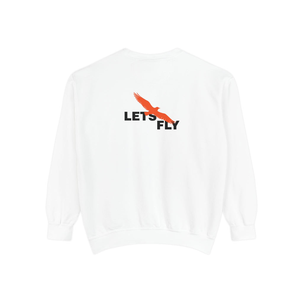 Let's Fly Sweatshirt — Graphic Bird Crewneck for Adventure Lovers
